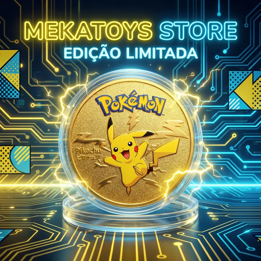 Moeda colecionável Pikachu